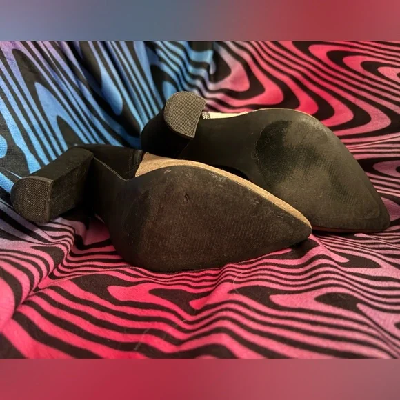 JustFab Tri-Color Booties - black cream beige - Picture 8 of 9